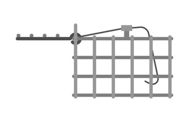 Avlanma tuzağı, hayvan kafesi kancası, metal düz. Nesne avı aktif tehlikeli eğlence askeri silah tuzağı hattı uyarı çene doğaya zarar saldırgan insan açık nesne izole