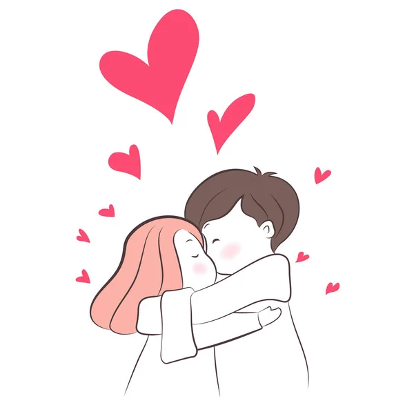 Couples Gestures Show Love Most — 스톡 벡터