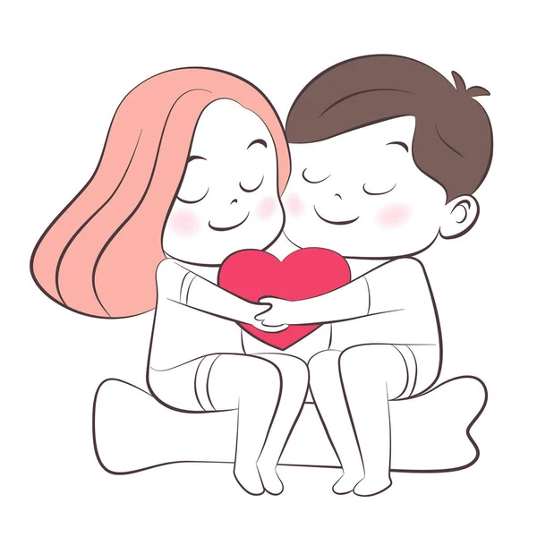Couples Gestures Show Love Most — 스톡 벡터