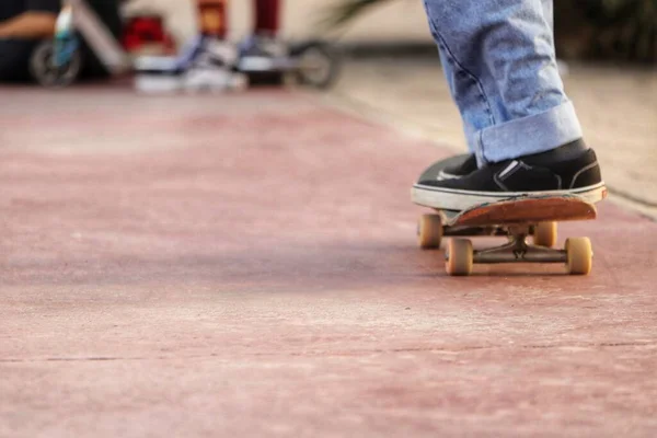 Skateboarder Skateboarden Skateboard Skatepark — Stockfoto