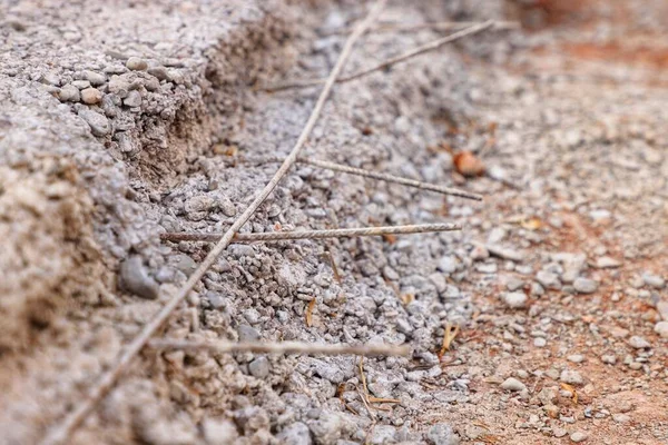 Inşaat Malzemesi Taş Çimento Çelik Çubuklar — Stok fotoğraf