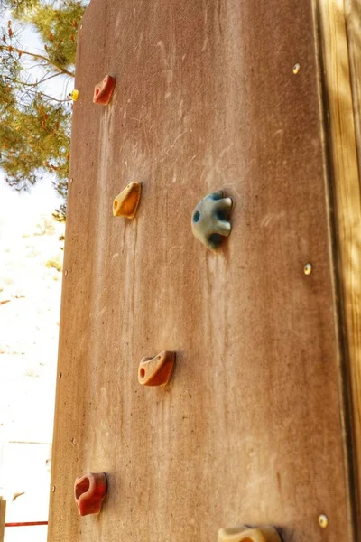 Closeup Shot Climbing Wooden Fence — Stock Photo, Image