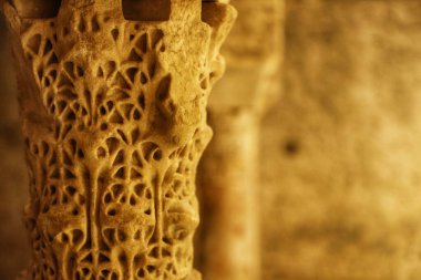 Granada, İspanya ve Endülüs 'teki antik Arap hamamlarının iç kısımları.