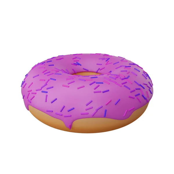 Rendering Donuts Fast Food Icon — Stock Photo, Image