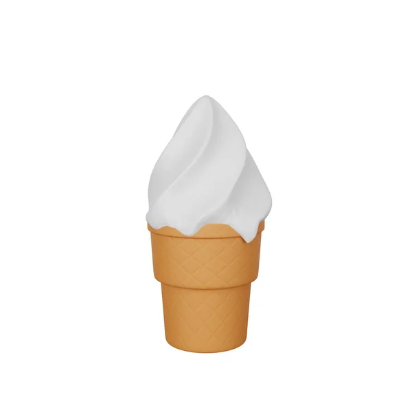 Рендеринг Иконы Быстрого Питания Мороженого — стоковое фото
