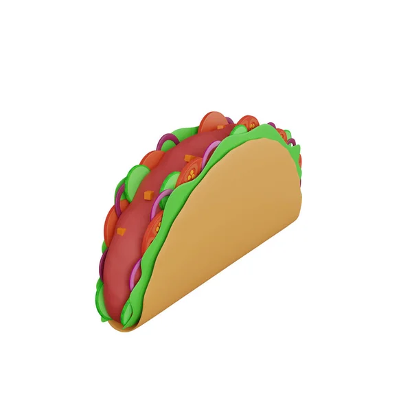 Kiadása Taco Gyorsétterem Ikon — Stock Fotó