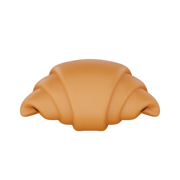 Representación Croissant Icono Comida Rápida —  Fotos de Stock