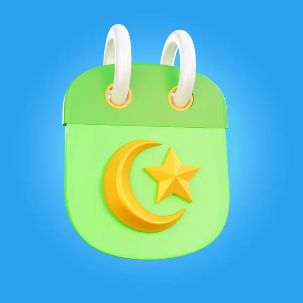 Renderizado Icono Ramadán Calendario —  Fotos de Stock