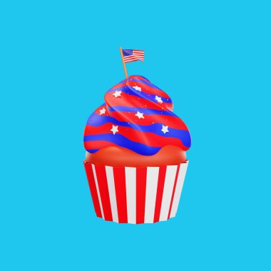 3D 4 Temmuz Amerika 'nın Bağımsızlık Günü kutlu olsun.