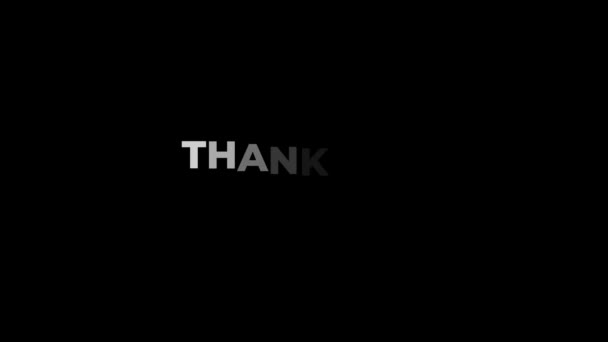 Texto Animación Gracias Por Mirar Adecuado Para Pantalla Final Vídeo — Vídeos de Stock