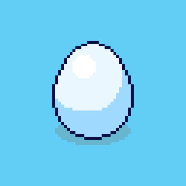 Pixel Sanat Tasarımı ile yumurta vektör Illustration, oyun varlıkları için mükemmel temalı tasarımlar