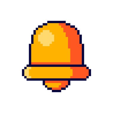 Piksel Sanat Tasarımı ile Bell 'in Vektör İllüstrasyonuName