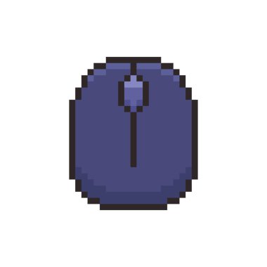 Pixel Art Design ile Bilgisayar Faresinin Vektör İllüstrasyonu, oyun varlıkları temalı tasarımlar için mükemmeldir