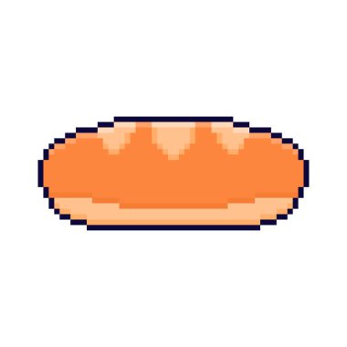 Pixel Art Design ile Ekmeğin Vektör İllüstrasyonuName