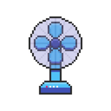 Piksel Sanat Tasarımı ile Electric Fan 'in Vektör İllüstrasyonu, oyun varlıkları için mükemmel temalı tasarımlar