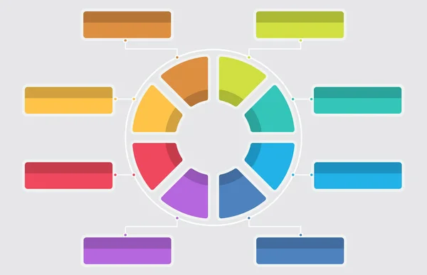 stock vector Infographic template of 8 circle modern diagram topic , presentation infographic vector