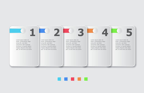 Инфографический шаблон современной диаграммы, презентация инфографического вектора