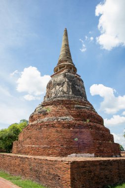 Wat Mahathat Antik Ayutthaya Tarihi Parkı 'ndaki tarihi parkta, Phra Nakhon Si Ayutthaya, Tayland