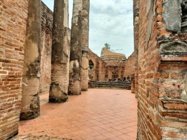 Wat Khudeedao Antik Ayutthaya Tarihi Parkı 'ndaki tarihi parkta, Phra Nakhon Si Ayutthaya, Tayland