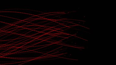 Soyut kırmızı dijital tünel akış parçacıkları arkaplan