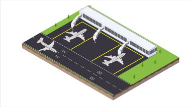 Jet Köprüsü Terminali, Aerobridge 'deki taşıma uçağının izometrik görüntüsü