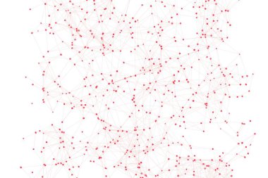 Soyut teknoloji pleksus bağlantı noktasının üç boyutlu görüntüleme döngüsü beyaz arkaplanda