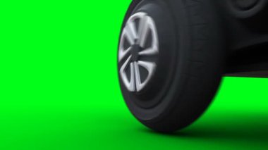 Otomatik dağıtım robotu. Gerçekçi 4k yeşil ekran animasyonu
