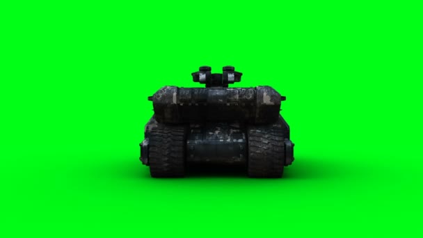 軍事未来戦車 リアルな4Kアニメーション — ストック動画