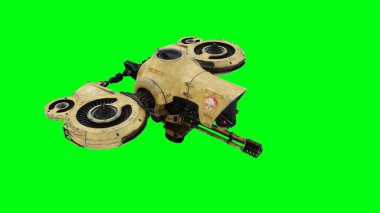 Uçan ordu, savaş droidi, robot yeşil ekran