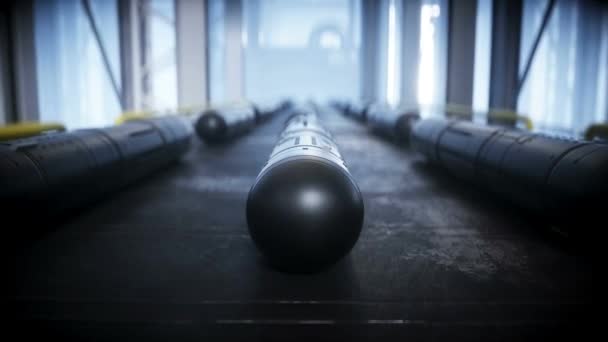 アメリカ軍用ロケットジャベリン生産ライン — ストック動画