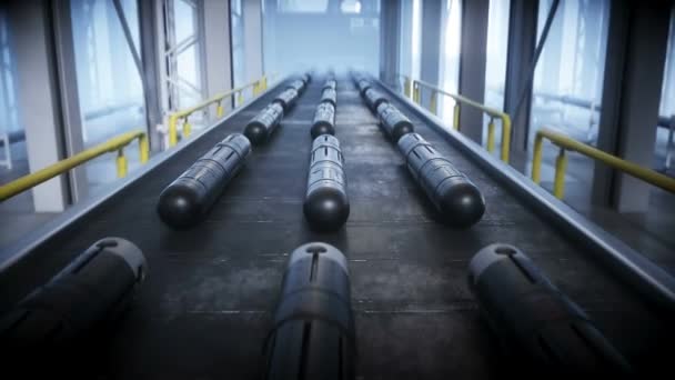美国军用火箭标枪生产线 — 图库视频影像