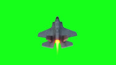 Askeri savaş uçağı F-35. yeşil ekran izole et