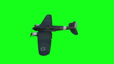Heinkel He 111. Alman uçağı ve orta büyüklükte bir bombardıman uçağı. 2. Dünya Savaşı