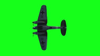 Heinkel He 111. Alman uçağı ve orta büyüklükte bir bombardıman uçağı. 2. Dünya Savaşı