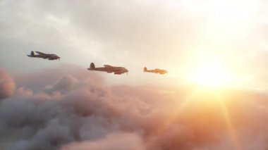 Heinkel He 111. Alman uçağı ve orta büyüklükte bir bombardıman uçağı. 2. Dünya Savaşı