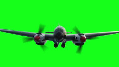 Heinkel He 111. Alman uçağı ve orta büyüklükte bir bombardıman uçağı. 2. Dünya Savaşı