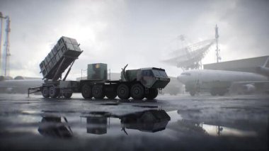 Amerikan hava savunma sistemi. Askeri üs. 3d oluşturma