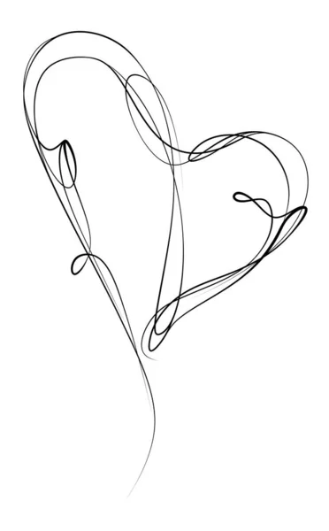 Abstrakcyjne Serce Narysowany Czarny Dym Kształcie Serca Symbol Miłości — Zdjęcie stockowe