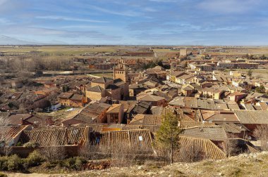Landscape from the viewpoint in Ayllon, Segovia, Castilla y Leon, Spain