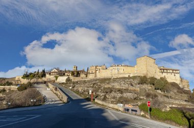 Panoramic view of Pedraza in Segovia. Spain
