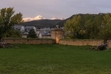 Artillery bastions inside the Jaca fortress in Huesca, Spain. clipart