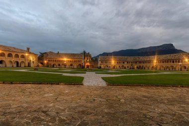 Parade ground of the Jaca Fortress in Huesca, Spain. clipart