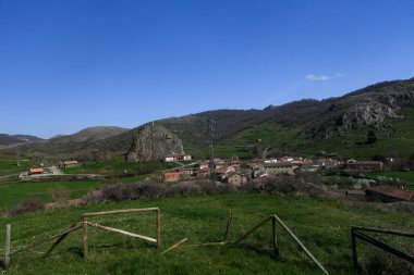 San Cebrian de Muda yakınlarındaki Palentina Dağlarının manzarası.