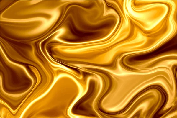 Fondo Abstracto Elegante Textura Seda Satén Lujo Oro Tela Pliegues — Vector de stock