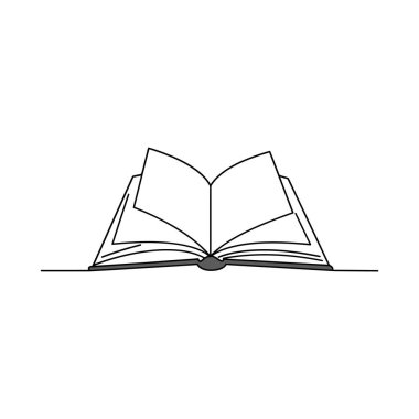 Sakin bir atmosferdeki bilgi ve hayal gücünü sembolize eden, gevrek, boş sayfaları olan açık bir kitap..
