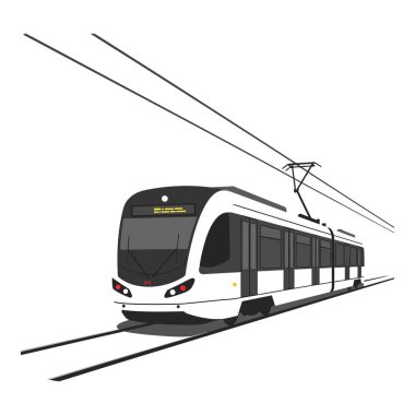 Tren yönünü biraz değiştirirken ileri doğru hareket eder..