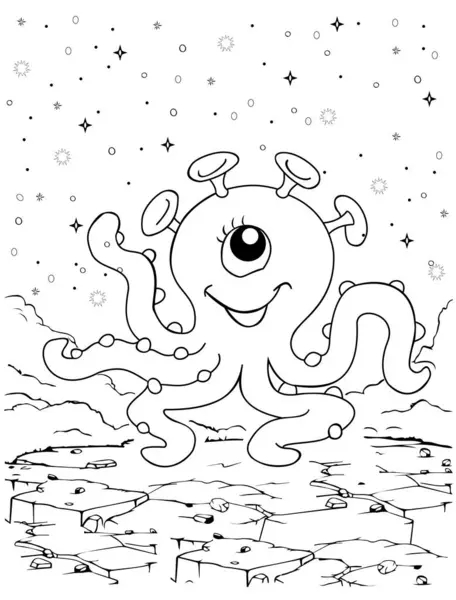 Uzaylıların çizgi film boyama kitabı. 