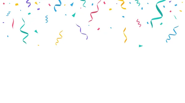 Конфітті Фону Святковий Фон Дизайн Вечірки Барвистим Конфетті Векторні Ілюстрації — стоковий вектор