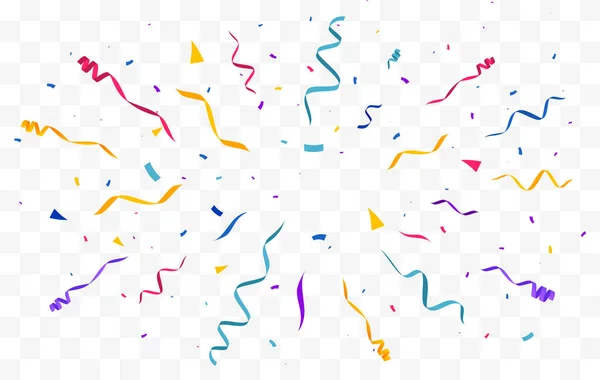 Confetti Sfondo Sullo Sfondo Festivo Party Design Con Coriandoli Colorati — Vettoriale Stock