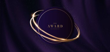 Ödül Adaylığı Arkaplanı. Lüks Vektör Bayrağı